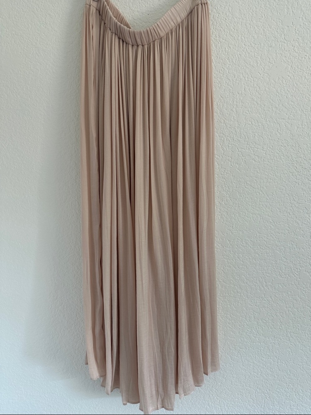 Philosophy Blush Pleated Maxi Skirt